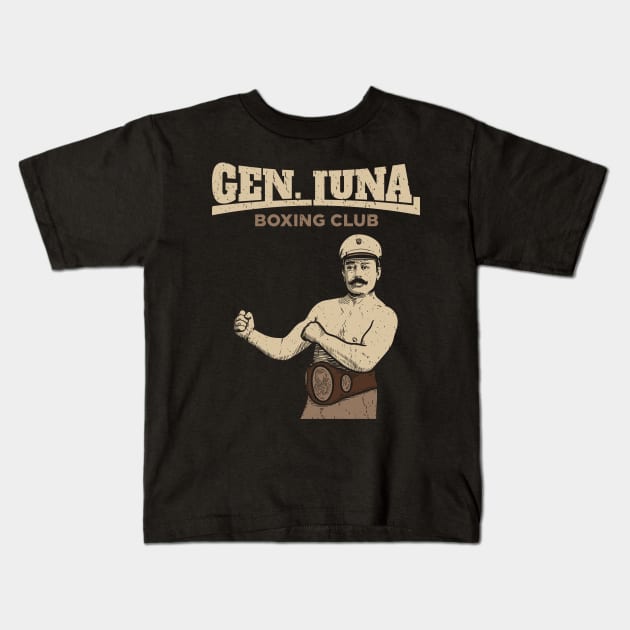 General Luna Boxing Club Kids T-Shirt by leynard99